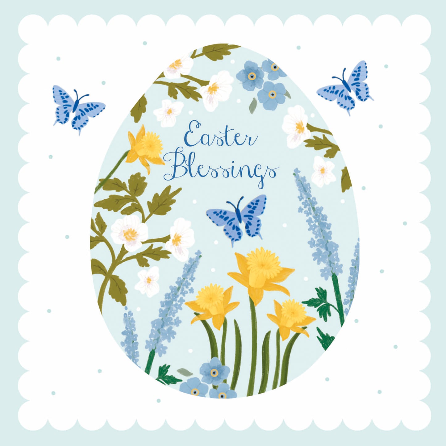 Easter 5 Card Pack - Floral Egg