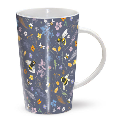 RSPB  Beyond The Hedgerow - Bees Amongst Flowers - The Riverbank Mug