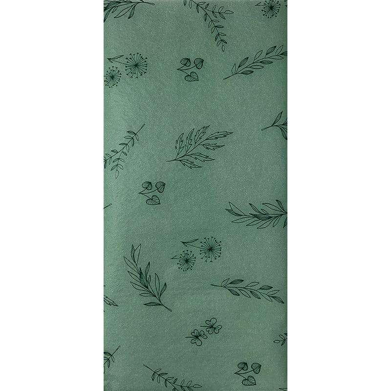 Tissue Pack - Green Foliage (3 Sheets)