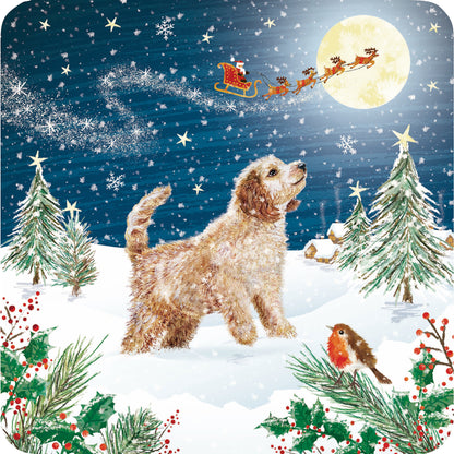 Luxury Charity Christmas Card Pack - Watching by Moonlight