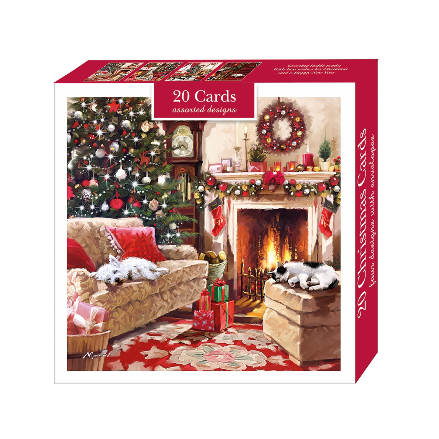 Assorted Christmas Cards - Fireside Naps