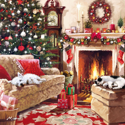 Assorted Christmas Cards - Fireside Naps