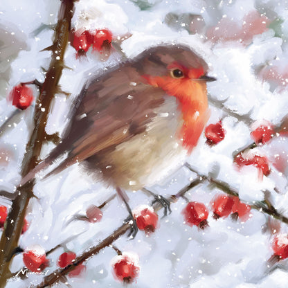 Assorted Christmas Cards - Hawthorn & Berry Robins