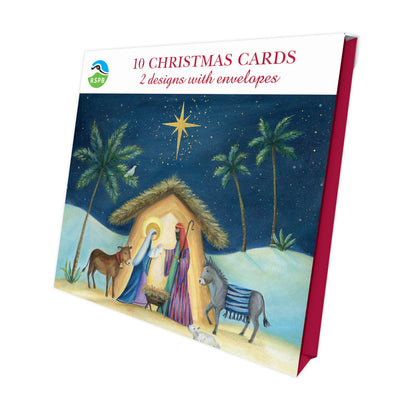 RSPB Luxury Christmas Cards (10 Cards) - Holy Star