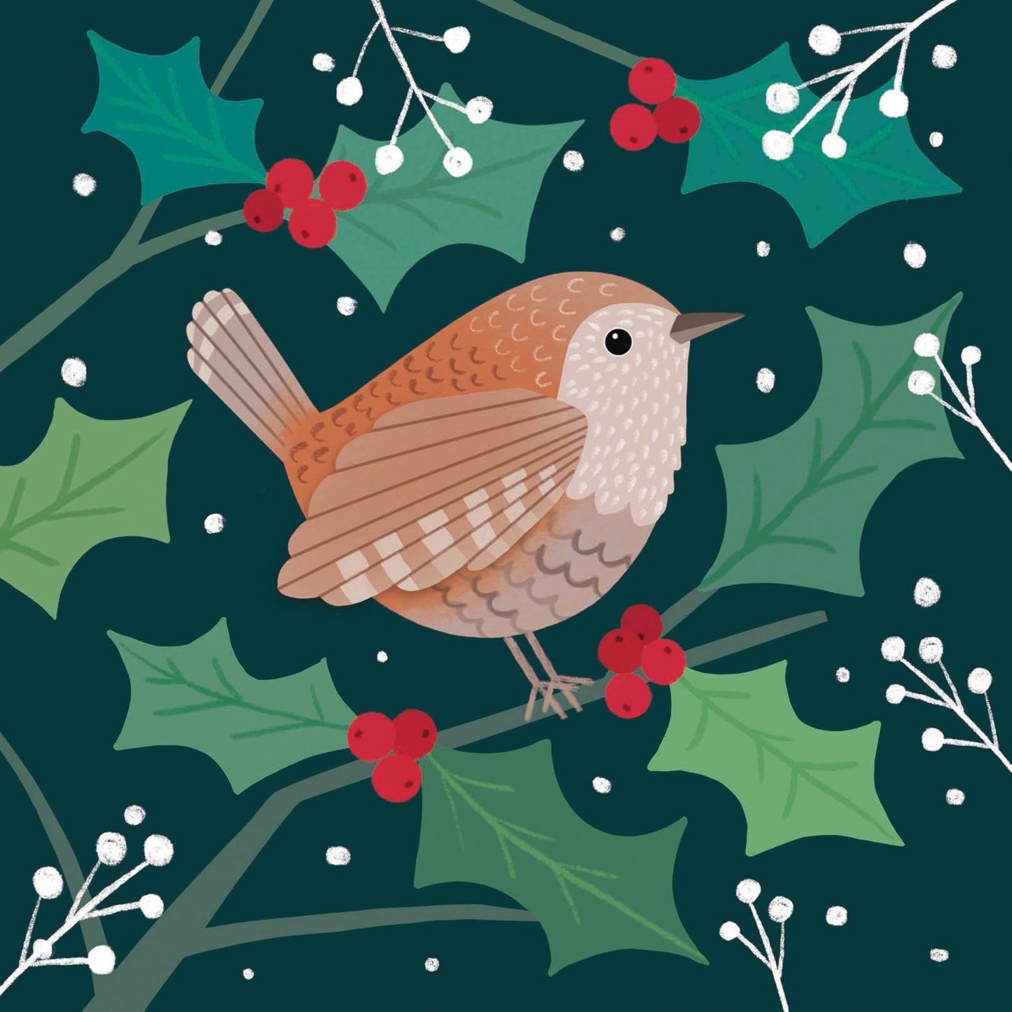 RSPB Luxury Christmas Cards (10 Cards) - Birds & Berries