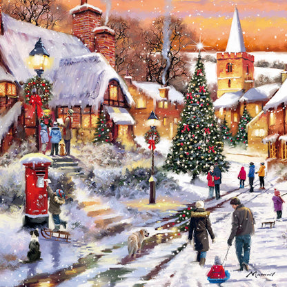 Assorted Christmas Cards - Sunset Scene