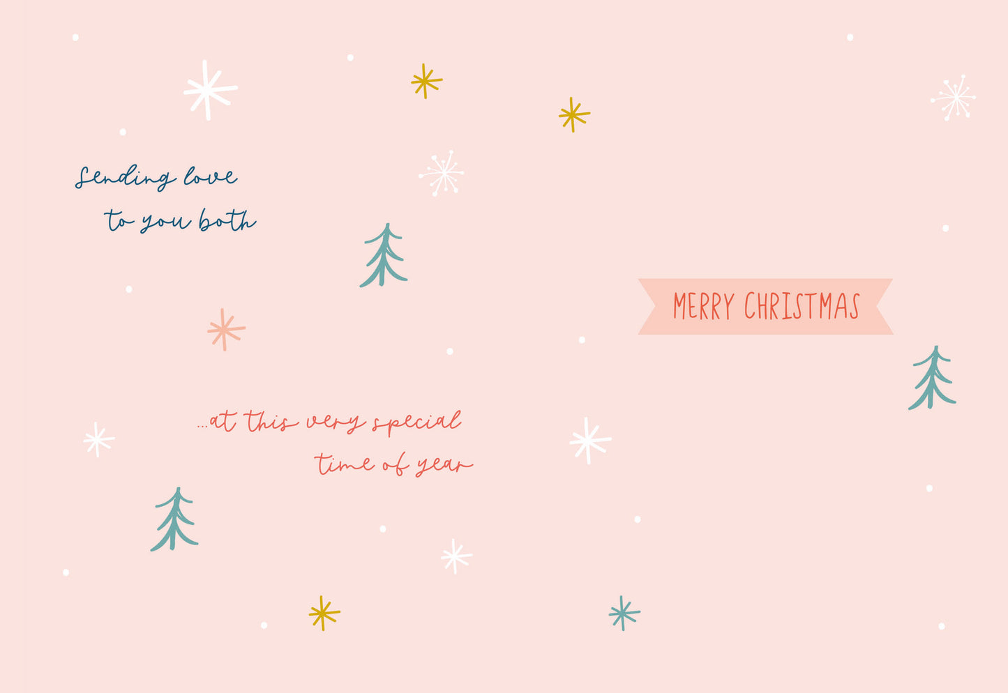Christmas Card (Single) - Daughter & Son-In-Law - Polar Bears In Scarves