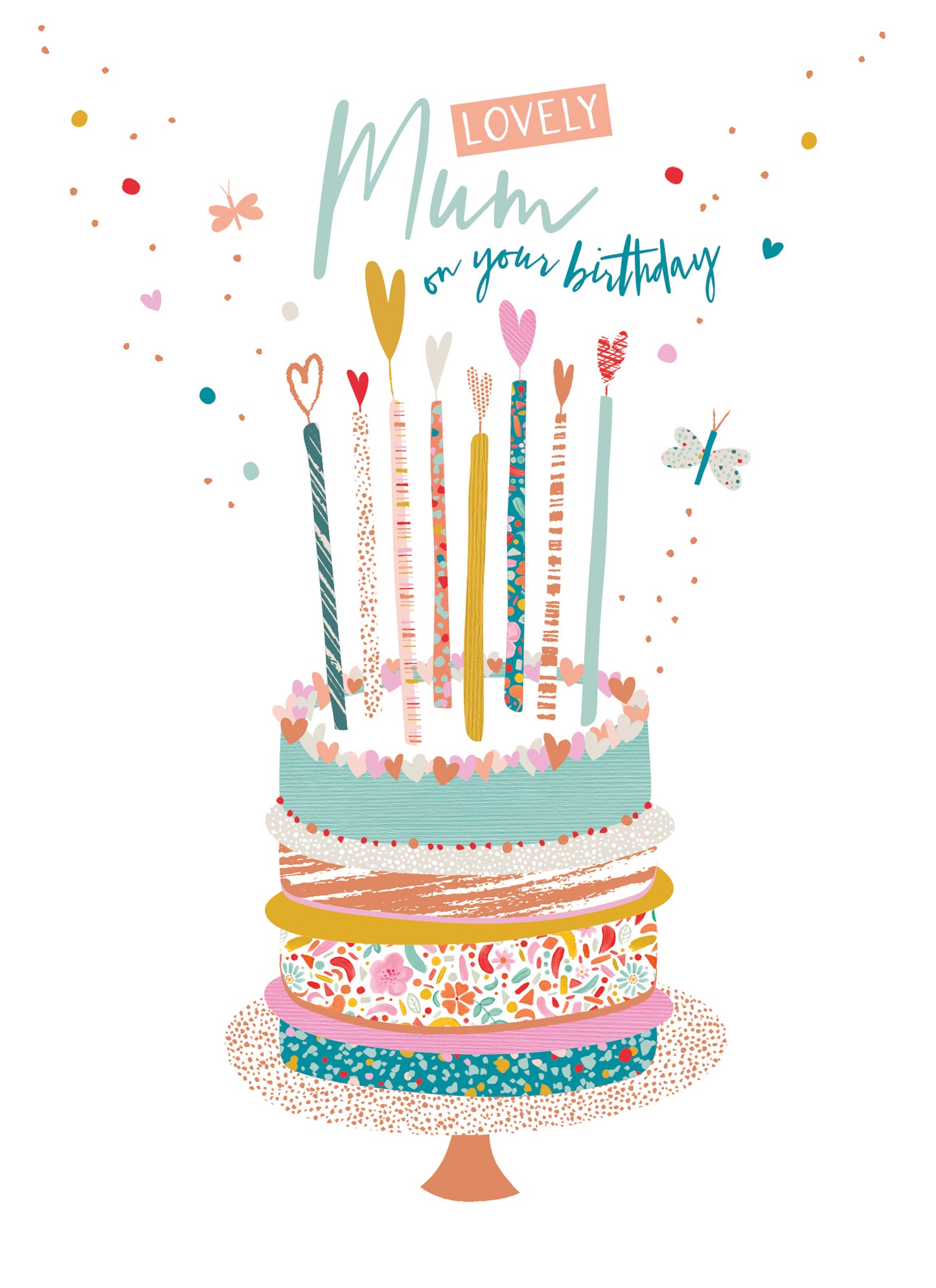 Family Circle Card - Mum - Cake & Candles