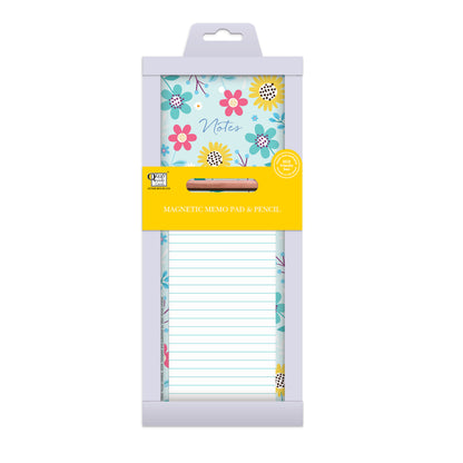 Magnetic Memo Pad - Contemporary Flowers
