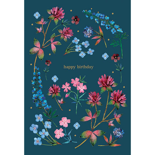 Meadow & Seashore Card Collection - Navy Floral