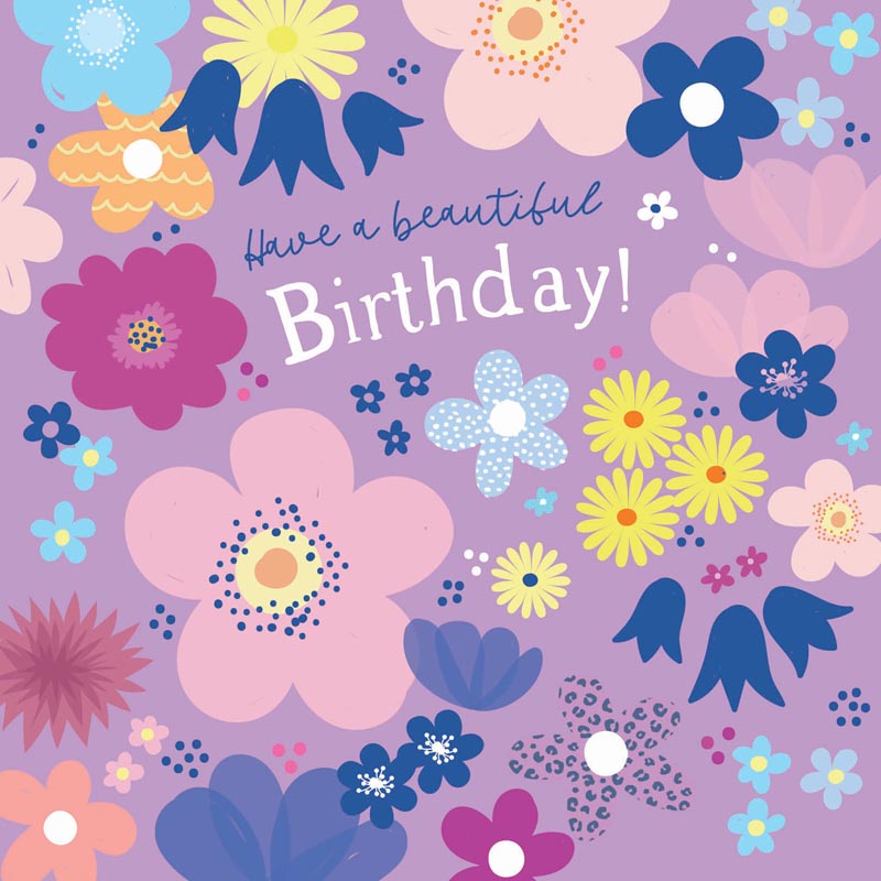 Pattern Happy Card Collection - Bright Flowers