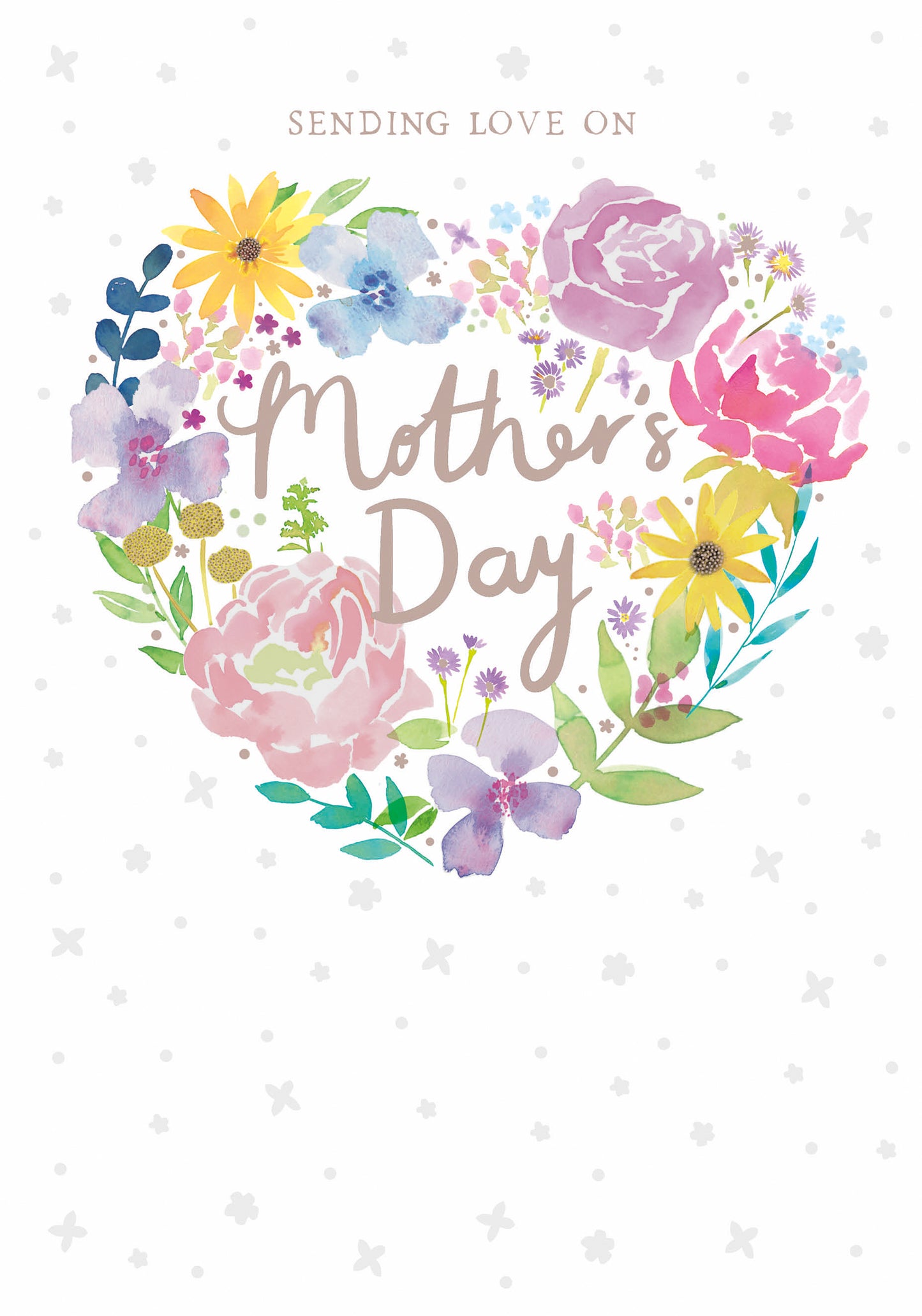 Mother's Day Card - Watercolour Wreath