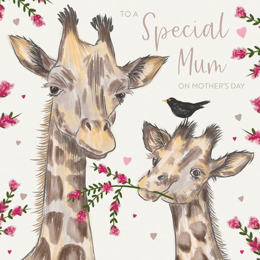 Mother's Day Card - Giraffe Love