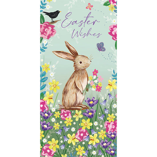 Easter Card - Bunny & Blackbird