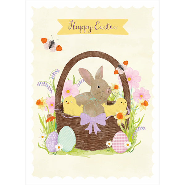 Easter Card - Bunny in Basket