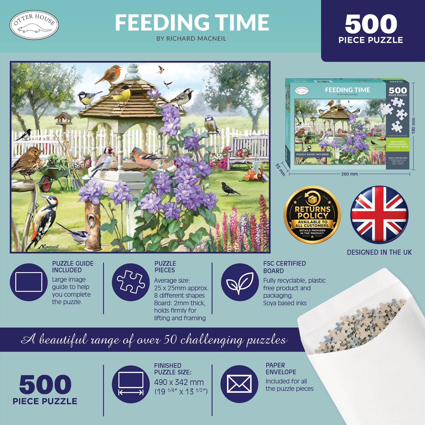 Feeding Time - 500 Piece Jigsaw Puzzle