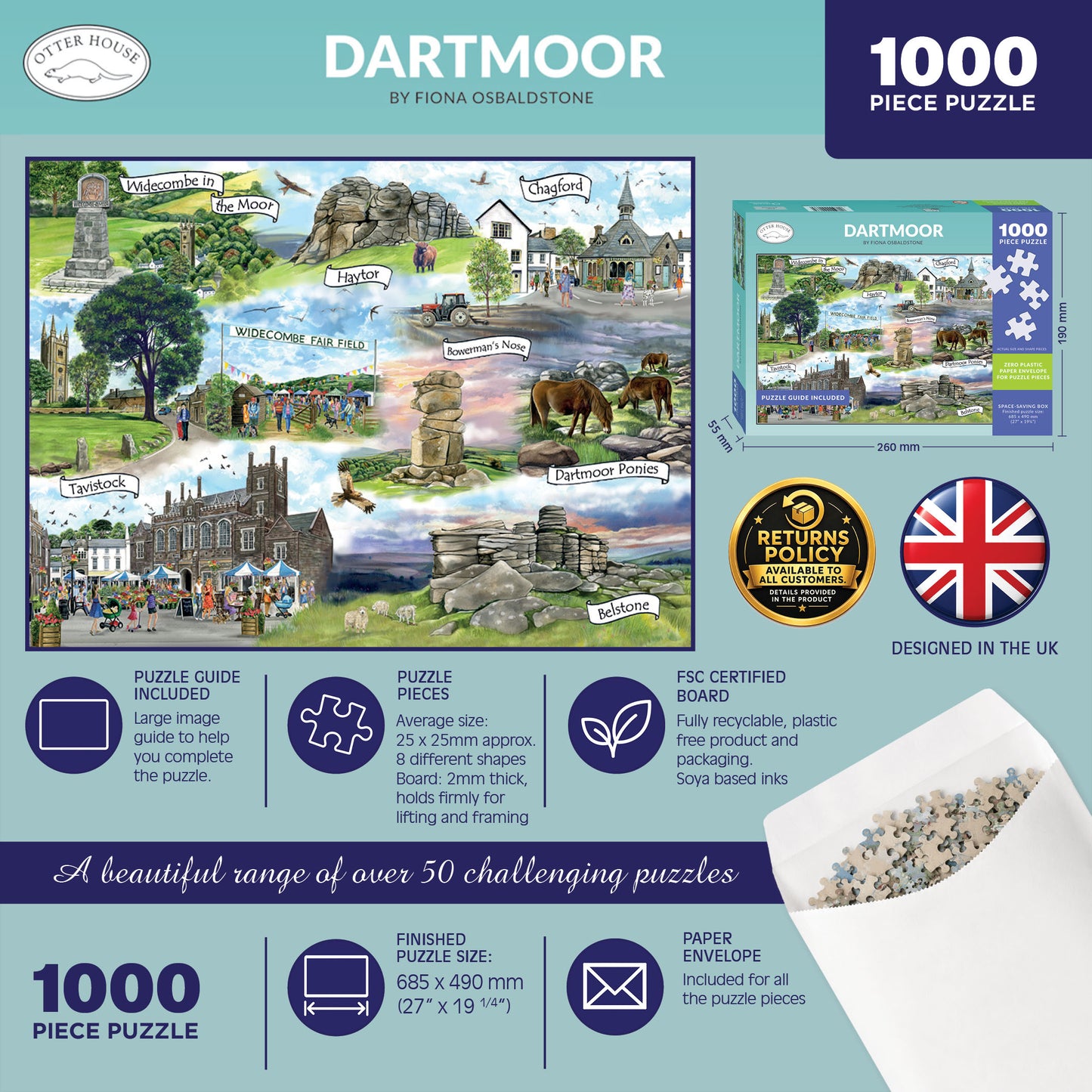 Dartmoor - 1000 Piece Jigsaw Puzzle