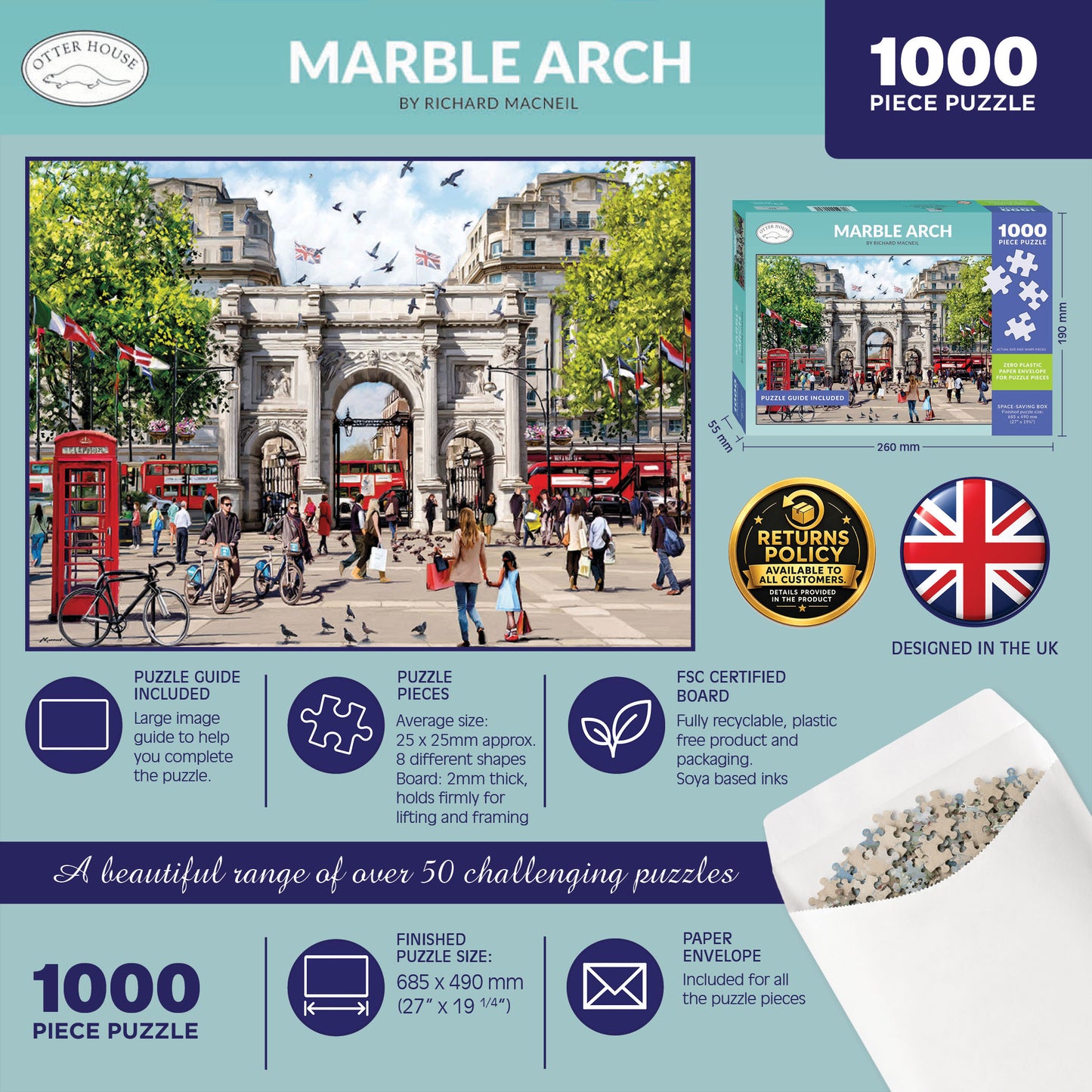 Marble Arch - 1000 Piece Jigsaw Puzzle