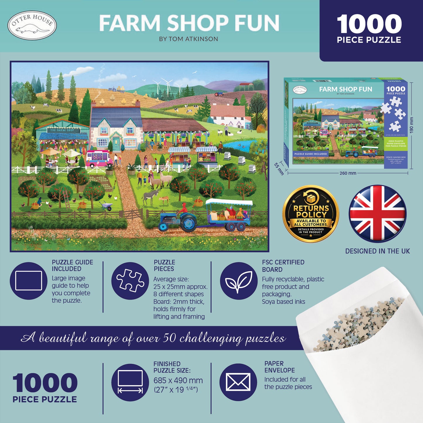 Farm Shop Fun - 1000 Piece Jigsaw Puzzle