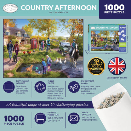 Country Afternoon - 1000 Piece Jigsaw Puzzle