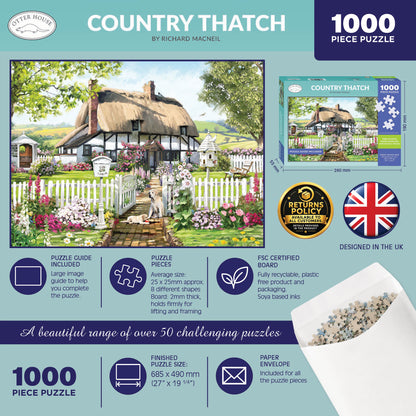 Country Thatch - 1000 Piece Jigsaw Puzzle
