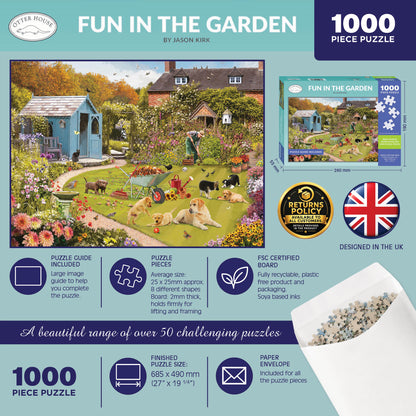 Fun in the Garden - 1000 Piece Jigsaw Puzzle