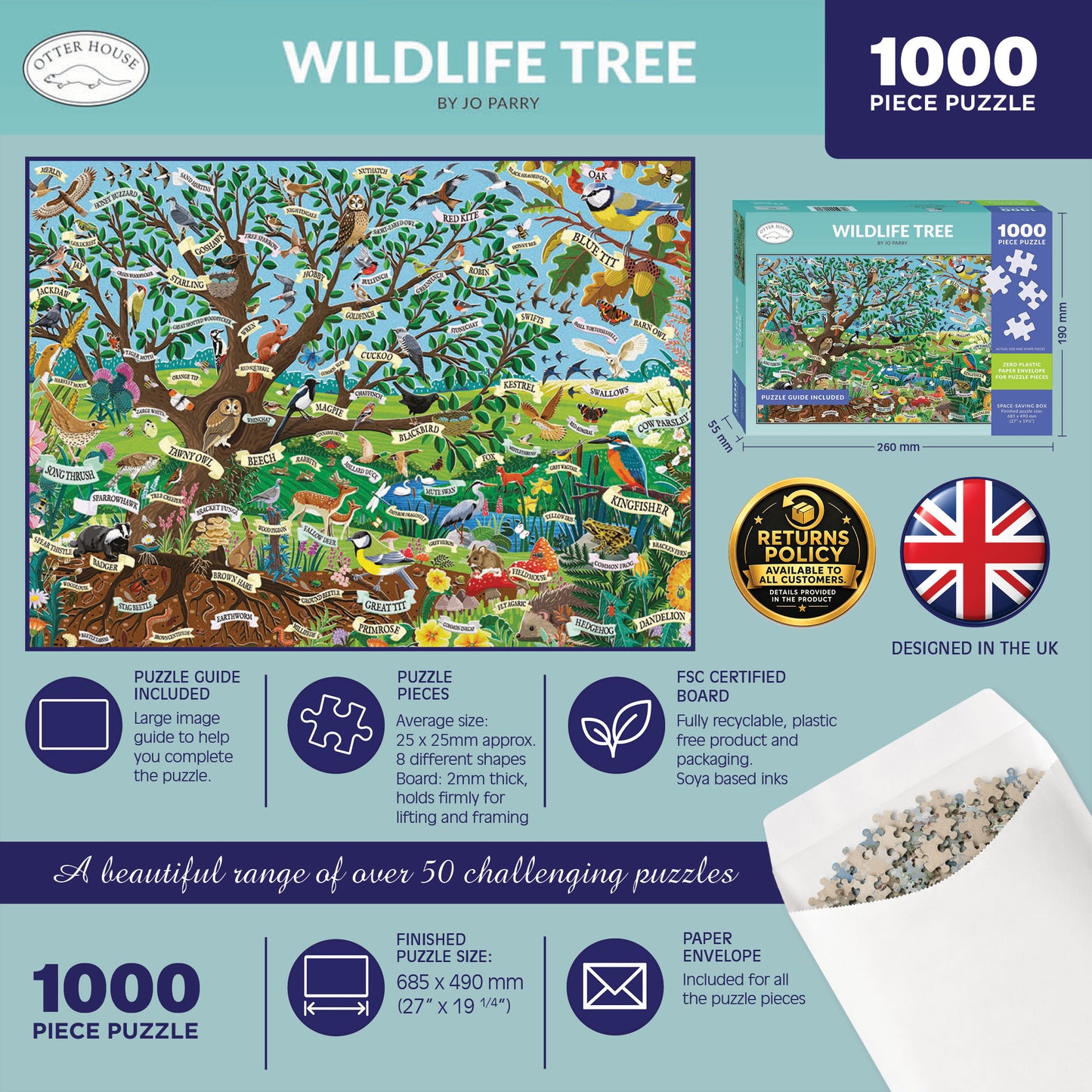 Wildlife Tree - 1000 Piece Jigsaw Puzzle