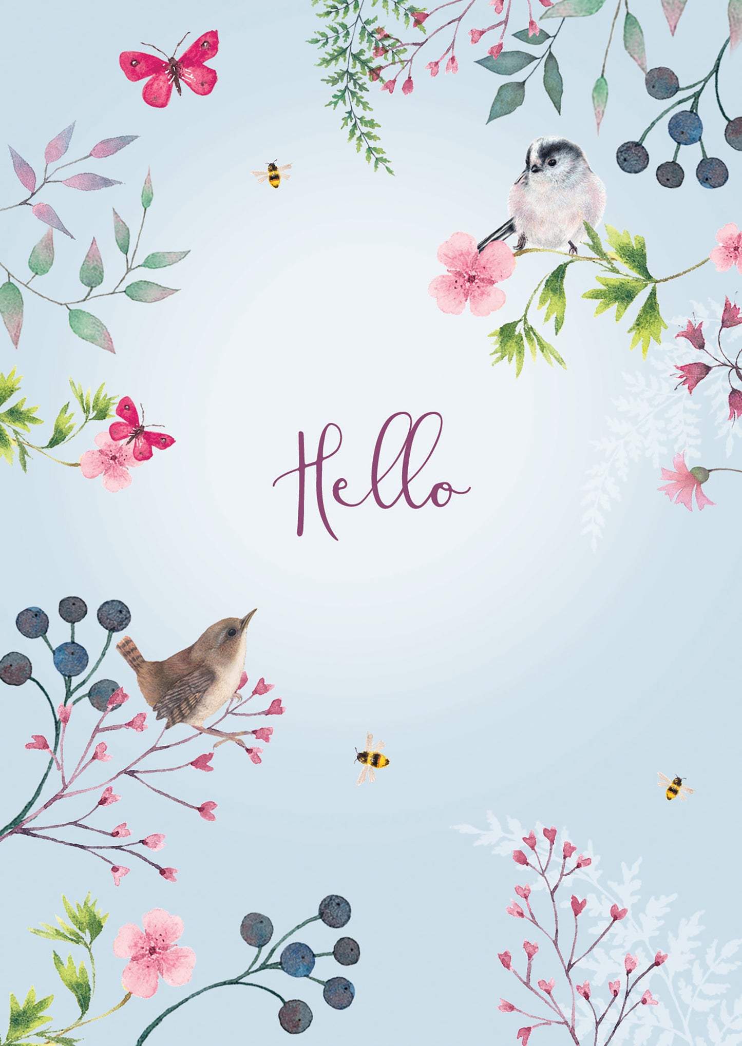 Vintage Garden Stationery - Notecard Pack (12 Cards) - Birds