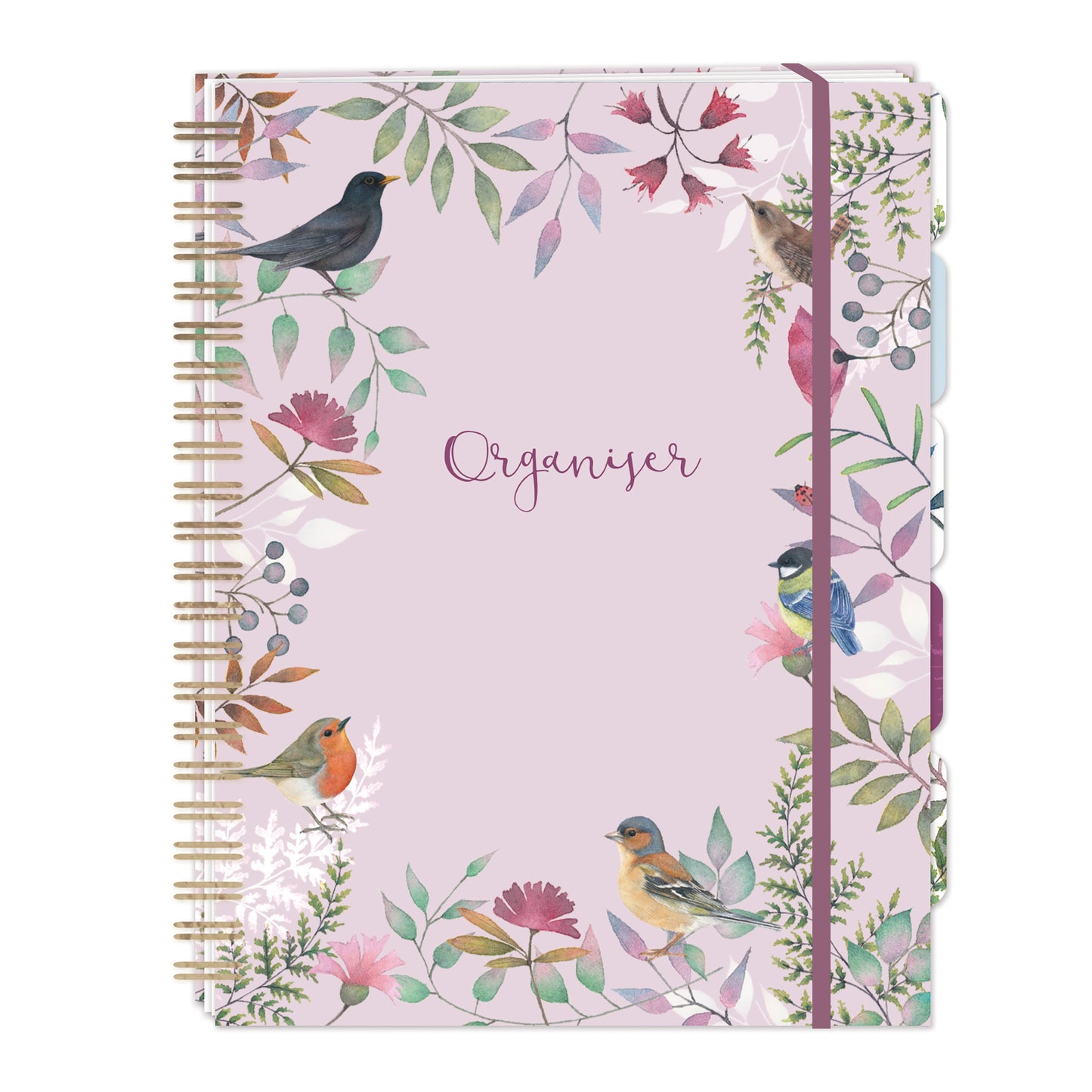 Vintage Garden Stationery - A5 Organiser - Vintage Garden Birds