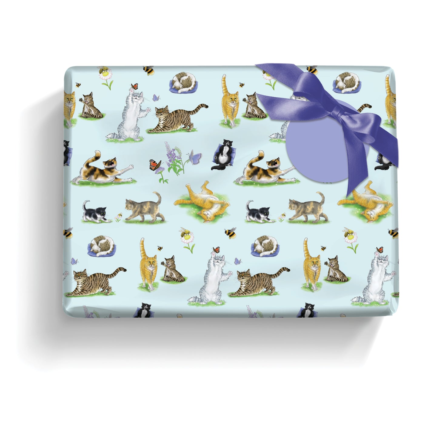 Gift Wrap & Tags - Alison's Animals Cat (2 Sheets & 2 Tags)