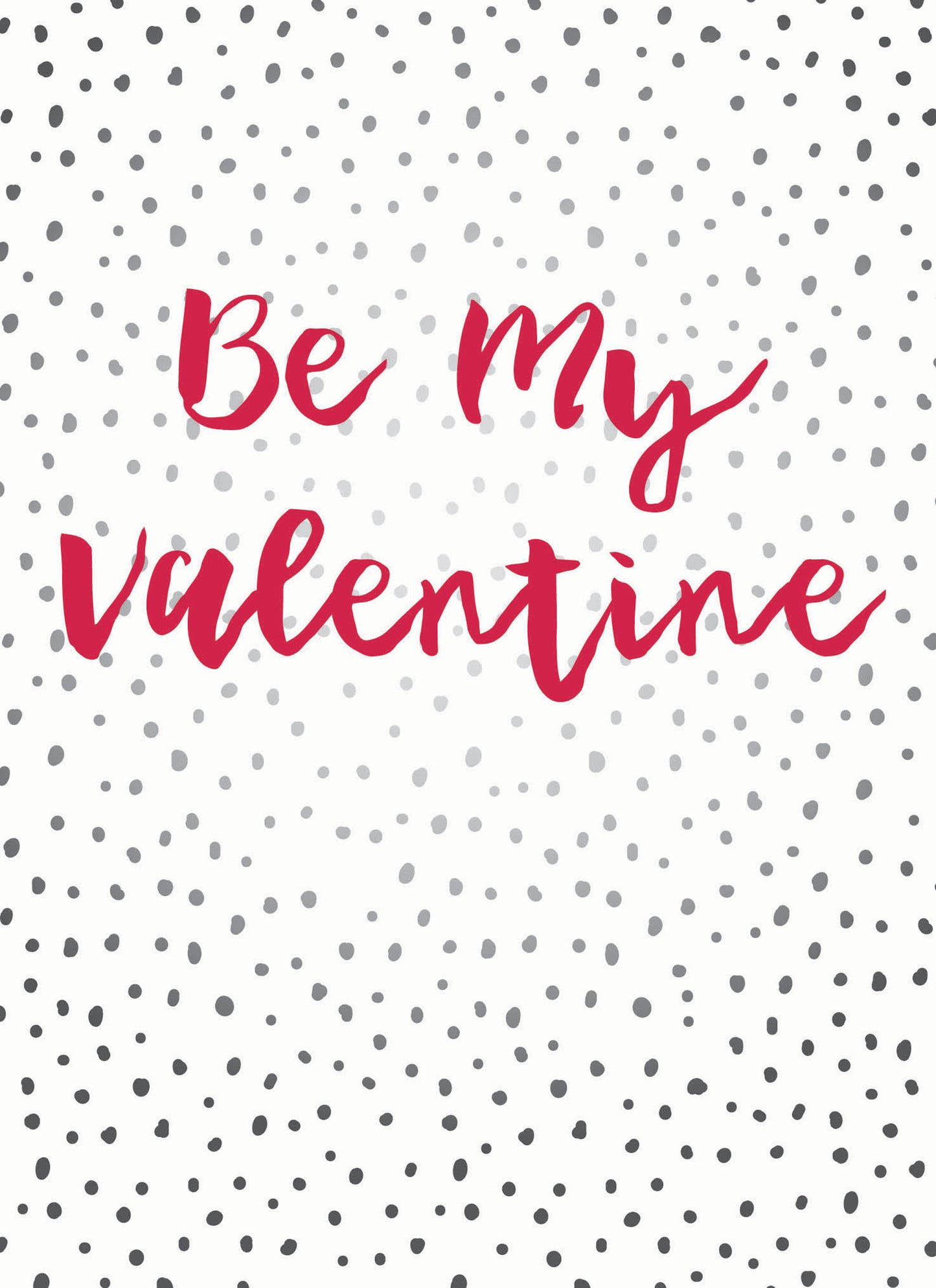 Valentines Day Card - BE MY VALENTINE