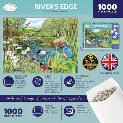 River's Edge - 1000 Piece Jigsaw Puzzle