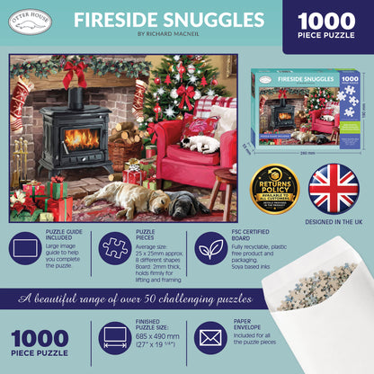 Fireside Snuggles - 1000 Piece Jigsaw Puzzle