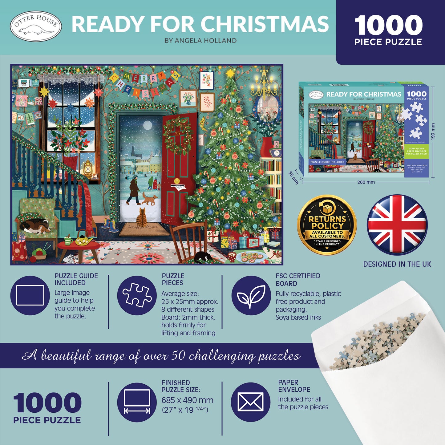 Ready for Christmas - 1000 Piece Jigsaw Puzzle