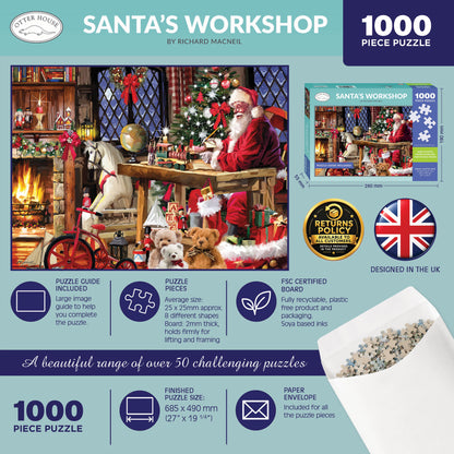 Santa's Workshop - 1000 Piece Jigsaw Puzzle