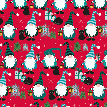 Christmas Wrap & Tags - Gonks & Friends (5 Sheets & 5 Tags)