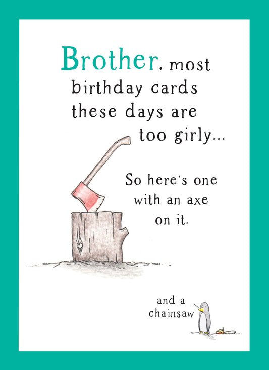 Family Circle Card - Brother - Too Girly