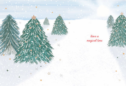 Christmas Card (Single) - Grandad - Foxes