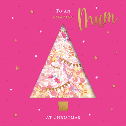 Christmas Card (Single) - Mum - Tree