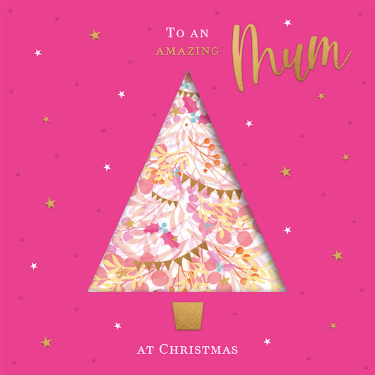 Christmas Card (Single) - Mum - Tree
