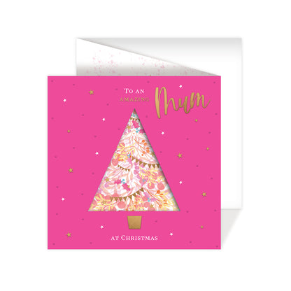 Christmas Card (Single) - Mum - Tree