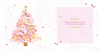 Christmas Card (Single) - Mum - Tree