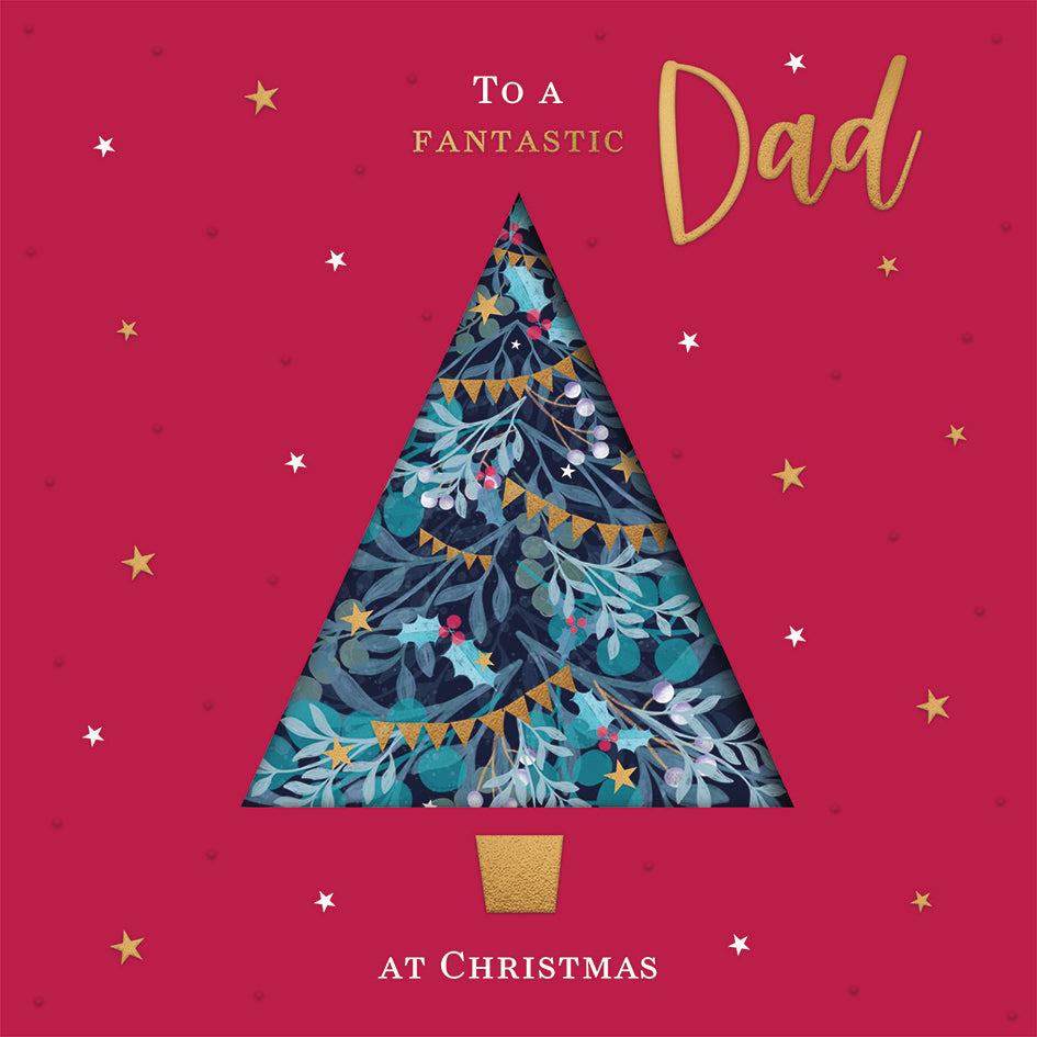 Christmas Card (Single) - Dad - Tree