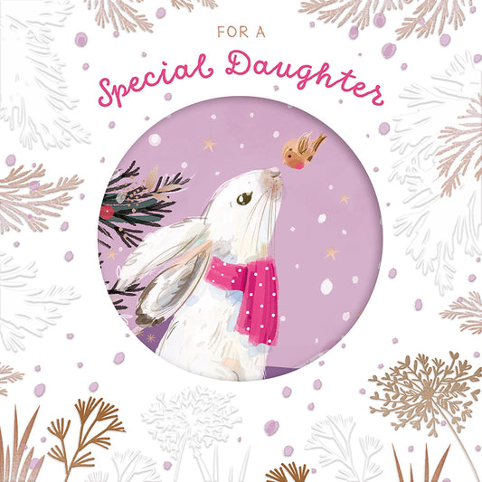 Christmas Card (Single) - Daughter - Bunny