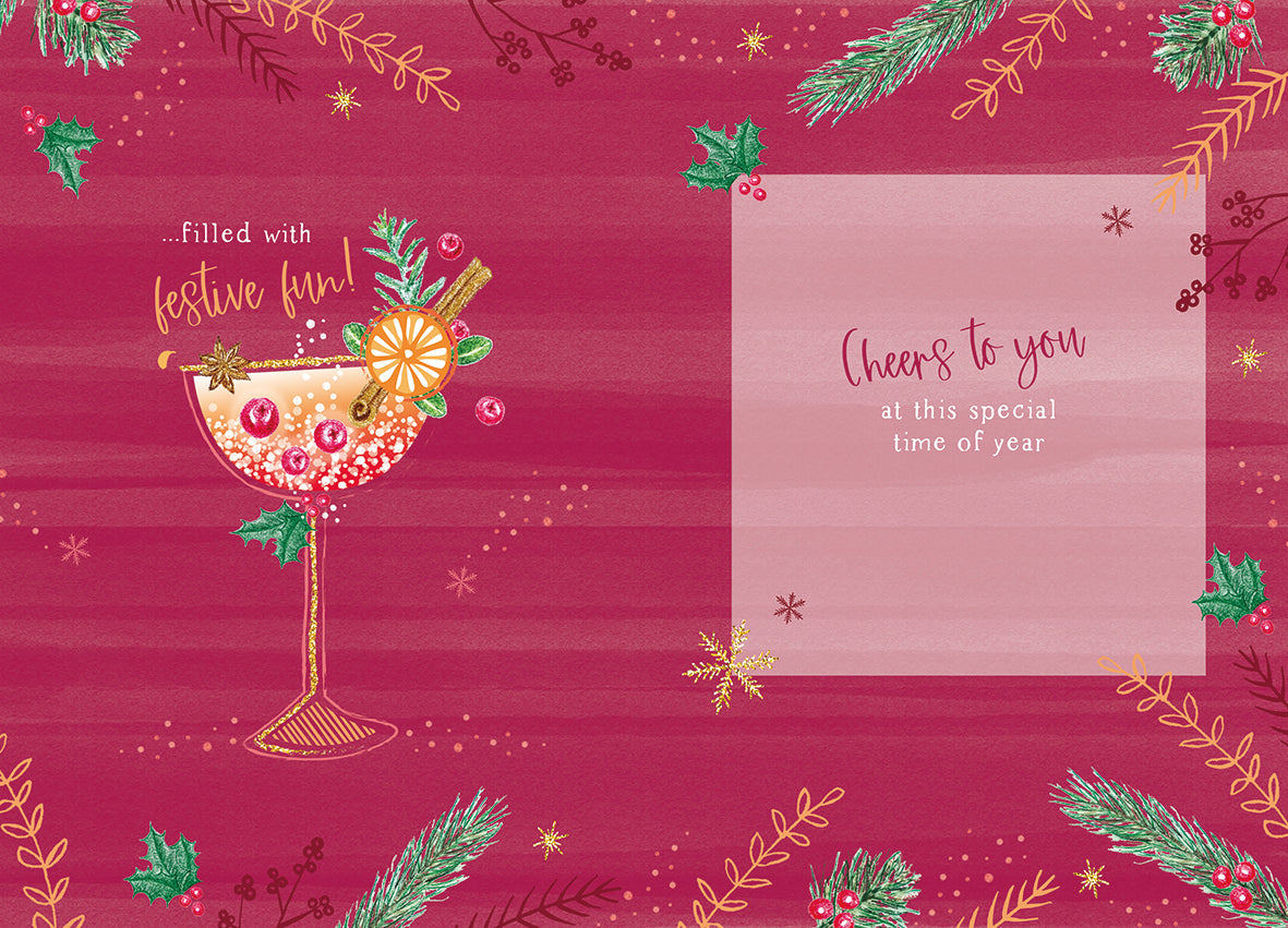 Christmas Card (Single) - Mum - Cocktail