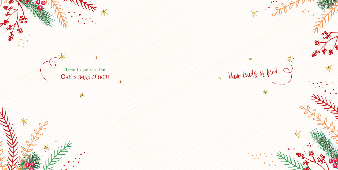 Christmas Card (Single) - Son & Daughter In Law - Christmas Cocktails