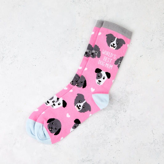 Socks - World's Best Dog Mum (1 pair)