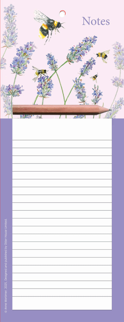 Magnetic Memo Pad - Beautiful Blooms - Lavender