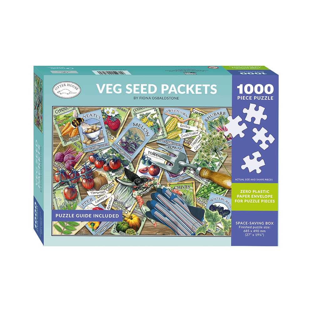 Veg Seed Packets 1000 Piece Jigsaw Puzzle