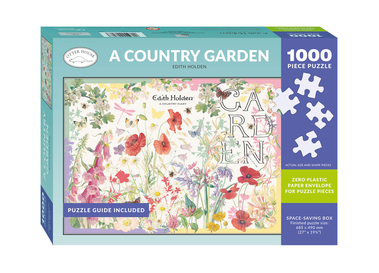 Edith Holden - A Country Garden 1000 Piece Jigsaw Puzzle